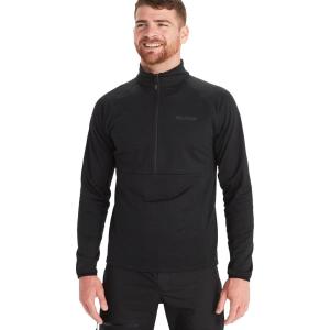 imageMARMOT Mens Leconte Fleece 12 Zip Pullover Jacket  Lightweight Breathable Technical Grid Fleeced LayerBlack