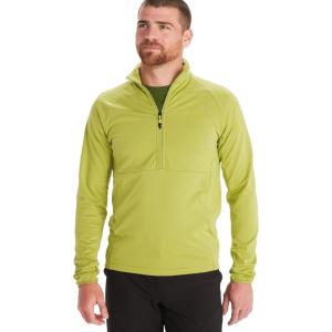 imageMARMOT Mens Leconte Fleece 12 Zip Pullover Jacket  Lightweight Breathable Technical Grid Fleeced LayerSpinach Green