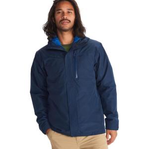imageMARMOT Mens Ramble 3in1 Component Jacket  Recycled Waterproof Shell with Hood and Removable Insulated Thermal R LinerArctic Navy