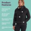 imageMARMOT Womens Echo Featherless Hoody  Lightweight DownAlternative Puffer Jacket with HoodBlack