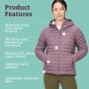 imageMARMOT Womens Echo Featherless Hoody  Lightweight DownAlternative Puffer Jacket with HoodHazy Purple