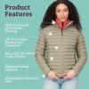 imageMARMOT Womens Echo Featherless Hoody  Lightweight DownAlternative Puffer Jacket with HoodVetiver