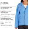 imageMARMOT Womens Cascade Durable ampamp Waterproof Rain JacketBlue Bonnet
