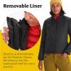 imageMARMOT Womens Ramble 3in1 Component Jacket  Recycled Waterproof Shell with Hood and Removable Insulated Thermal R LinerBlack