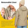 imageMARMOT Womens Ramble 3in1 Component Jacket  Recycled Waterproof Shell with Hood and Removable Insulated Thermal R LinerVetiver