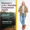 imageMARMOT Womens Ramble 3in1 Component Jacket  Recycled Waterproof Shell with Hood and Removable Insulated Thermal R LinerVetiver