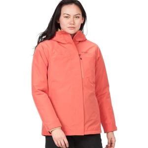 imageMARMOT Womens Ramble 3in1 Component Jacket  Recycled Waterproof Shell with Hood and Removable Insulated Thermal R LinerGrapefruit