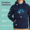 imageMARMOT Mens Culebra Peak Hoody  Hooded Midweight Pullover Fleece Sweatshirt with Screen Printed Graphic and Kangaroo PocketArctic Navy