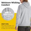imageMARMOT Mens Culebra Peak Hoody  Hooded Midweight Pullover Fleece Sweatshirt with Screen Printed Graphic and Kangaroo PocketGrey Heather