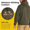 imageMARMOT Mens Culebra Peak Hoody  Hooded Midweight Pullover Fleece Sweatshirt with Screen Printed Graphic and Kangaroo PocketNori