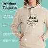 imageMARMOT Mens Culebra Peak Hoody  Hooded Midweight Pullover Fleece Sweatshirt with Screen Printed Graphic and Kangaroo PocketSandbar