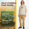 imageMARMOT Mens Culebra Peak Hoody  Hooded Midweight Pullover Fleece Sweatshirt with Screen Printed Graphic and Kangaroo PocketSandbar