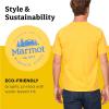 imageMARMOT Mens Logo TShirts  Printed Graphic on Cotton TeeCulebra Peak Solar
