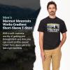 imageMARMOT Mens MMW Gradient ShortSleeve Tee  Screen Printed Graphic on Soft Breathable EcoFriendly CottonPoly BlendBlack