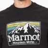 imageMARMOT Mens MMW Gradient ShortSleeve Tee  Screen Printed Graphic on Soft Breathable EcoFriendly CottonPoly BlendBlack