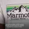 imageMARMOT Mens MMW Gradient ShortSleeve Tee  Screen Printed Graphic on Soft Breathable EcoFriendly CottonPoly BlendLight Grey Heather