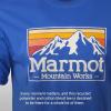 imageMARMOT Mens MMW Gradient ShortSleeve Tee  Screen Printed Graphic on Soft Breathable EcoFriendly CottonPoly BlendTrail Blue