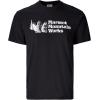 imageMARMOT Mens MMW ShortSleeve Tee  Screen Printed Graphic on Soft Breathable EcoFriendly CottonPoly BlendBlack