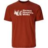 imageMARMOT Mens MMW ShortSleeve Tee  Screen Printed Graphic on Soft Breathable EcoFriendly CottonPoly BlendPecan