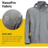 imageMARMOT Mens Precip Eco Waterproof Rain Jacket  100 Recycled Breathable Lightweight Packable RaincoatGray
