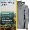 imageMARMOT Mens Precip Eco Waterproof Rain Jacket  100 Recycled Breathable Lightweight Packable RaincoatGray