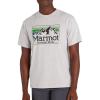 imageMARMOT Mens MMW Gradient ShortSleeve Tee  Screen Printed Graphic on Soft Breathable EcoFriendly CottonPoly BlendLight Grey Heather