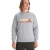 imageMARMOT Mens Montane Crew Sweatshirt  Screen Printed Graphic on Warm Breathable EcoFriendly CottonPoly BlendGrey Heather