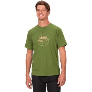 imageMARMOT Mens Logo TShirts  Printed Graphic on Cotton TeeCulebra Peak Foliage
