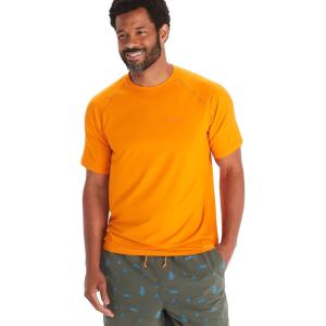 imageMARMOT Mens Windridge MoistureWicking EcoFriendly Breathable UPF Short Sleeve ShirtOrange Pepper