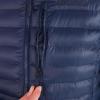 imageMARMOT Womens Echo Featherless Long Jacket  MidThigh Lightweight DownAlternative Puffer with HoodArctic Navy Shiny  Latest Collection