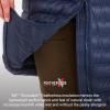 imageMARMOT Womens Echo Featherless Long Jacket  MidThigh Lightweight DownAlternative Puffer with HoodArctic Navy Shiny  Latest Collection