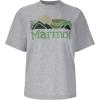 imageMARMOT Womens Coastal ShortSleeve TShirt  Screen Printed Graphic on Soft Breathable EcoFriendly CottonPoly BlendGrey Heather