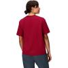 imageMARMOT Womens Coastal ShortSleeve TShirt  Screen Printed Graphic on Soft Breathable EcoFriendly CottonPoly BlendRed Mulberry