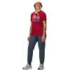 imageMARMOT Womens Coastal ShortSleeve TShirt  Screen Printed Graphic on Soft Breathable EcoFriendly CottonPoly BlendRed Mulberry