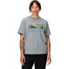 imageMARMOT Womens Coastal ShortSleeve TShirt  Screen Printed Graphic on Soft Breathable EcoFriendly CottonPoly BlendGrey Heather