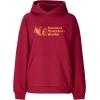 imageMARMOT Womens Marmot for Life Hoody  Hooded Sweatshirt with Screen Printed Graphic DoubleLayer Hood and Kangaroo PocketRed Mulberry