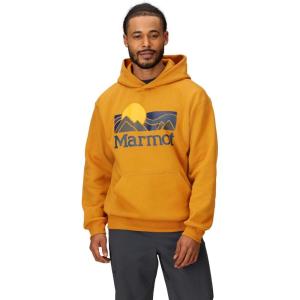 imageMARMOT Mens Coastal Logo HoodyHoney Glaze