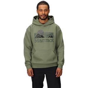 imageMARMOT Mens Coastal Logo HoodyOlive Grove