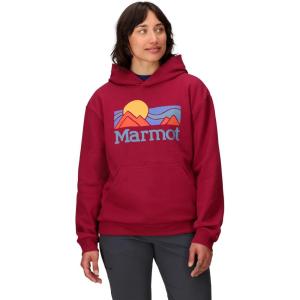 imageMARMOT Womens Coastal Logo HoodyRed Mulberry