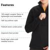 imageMARMOT Womens Drop Line 12 Zip Pullover Jacket  Lightweight Breathable 100Weight Sweater FleeceBlack