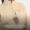 imageMARMOT Womens Drop Line 12 Zip Pullover Jacket  Lightweight Breathable 100Weight Sweater FleeceLight Oak