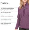 imageMARMOT Womens Drop Line 12 Zip Pullover Jacket  Lightweight Breathable 100Weight Sweater FleecePurple Fig