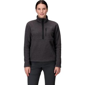 imageMARMOT Womens Drop Line 12 Zip Pullover Jacket  Lightweight Breathable 100Weight Sweater FleeceBlack Heather