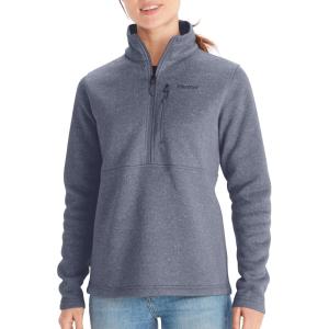 imageMARMOT Womens Drop Line 12 Zip Pullover Jacket  Lightweight Breathable 100Weight Sweater FleeceSteel Onyx