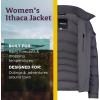 imageMARMOT Womens Ithaca Jacket  700Fill DownInsulated WaterResistant Coat with ZipOff Hood and Removable Fur RuffDark Steel