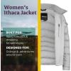 imageMARMOT Womens Ithaca Jacket  700Fill DownInsulated WaterResistant Coat with ZipOff Hood and Removable Fur RuffGlacier Grey