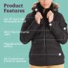 imageMARMOT Womens Ithaca Jacket  700Fill DownInsulated WaterResistant Coat with ZipOff Hood and Removable Fur RuffJet Black