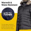 imageMARMOT Womens Ithaca Jacket  700Fill DownInsulated WaterResistant Coat with ZipOff Hood and Removable Fur RuffJet Black