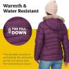 imageMARMOT Womens Ithaca Jacket  700Fill DownInsulated WaterResistant Coat with ZipOff Hood and Removable Fur RuffPurple Fig