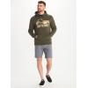 imageMARMOT Mens Coastal Hoody  Hooded Sweatshirt with Screen Printed Graphic Jersey Lined Hood and Kangaroo PocketNori